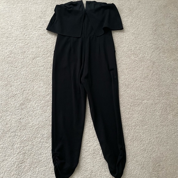 Aqua Strapless Black Jumpsuit - Size: Small - Picture 6 of 9